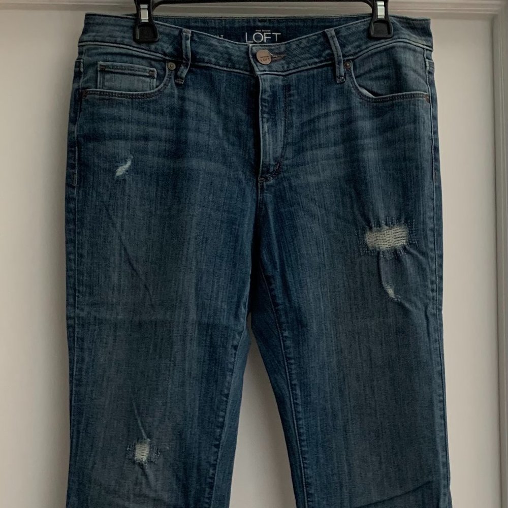 LOFT Curvy Straight Leg Jeans